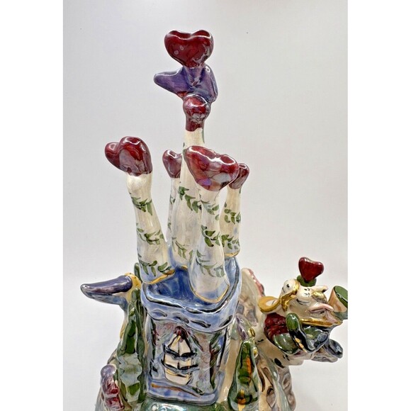 Heather Goldminc Bluesky Clayworks Princess & Frog Castle Musical Tea Lite - Picture 11 of 16